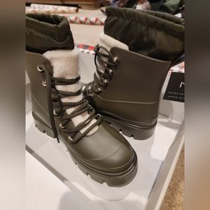 Marc Fisher- Freely Waterproof Lace-Up Lug Sole Boot